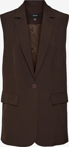 Gilet de costume 'TROIAN' VERO MODA en marron : devant