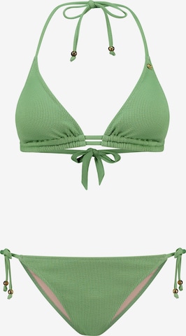 Shiwi Triangle Bikini 'Liz' in Green: front