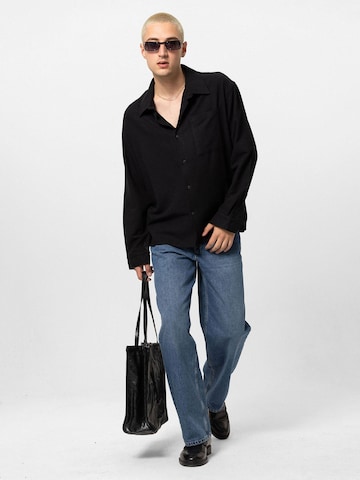 Comfort fit Camicia 'Bouvardia' di VAMOS CLO in nero