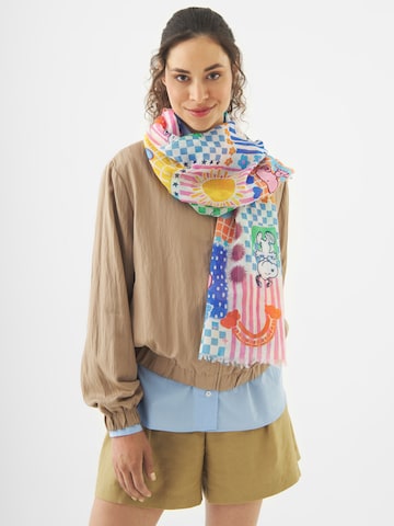 Écharpe CODELLO en bleu : devant