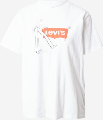 LEVI'S ® Shirt 'Graphic Jet Tee' in Wit: voorkant