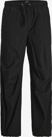 Loosefit Pantalon cargo JACK & JONES en noir : devant