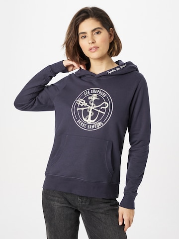 Derbe Sweatshirt 'Zope' in Blue: front