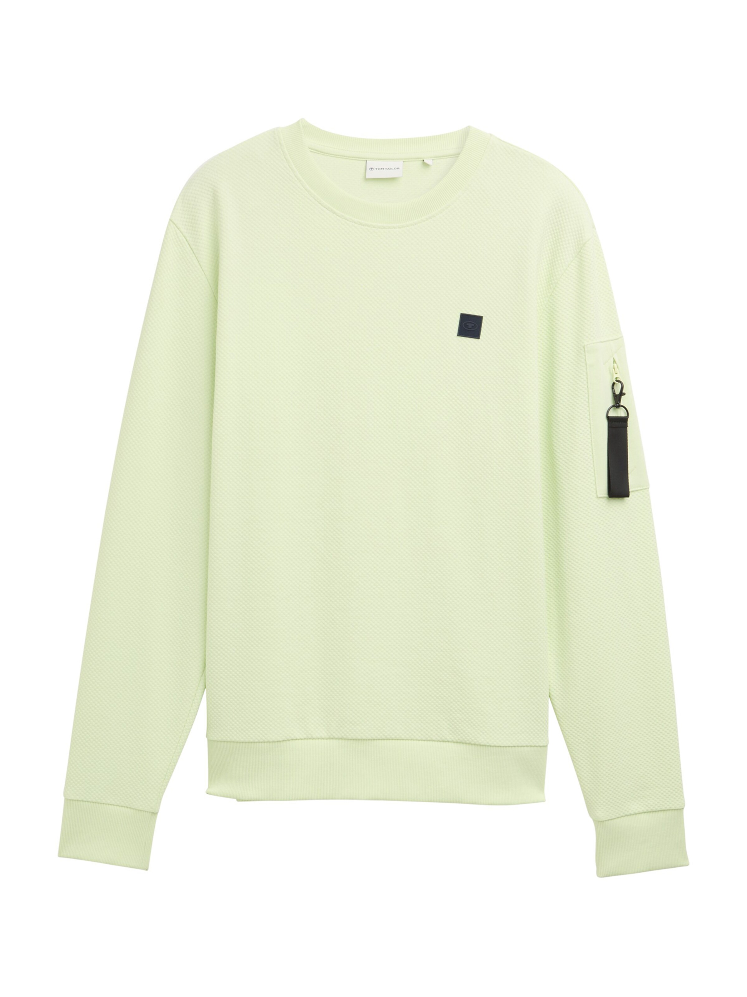 TOM TAILOR Sweatshirt in Groen: voorkant