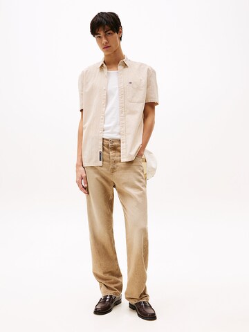 Tommy Jeans Regular Fit Hemd in Beige