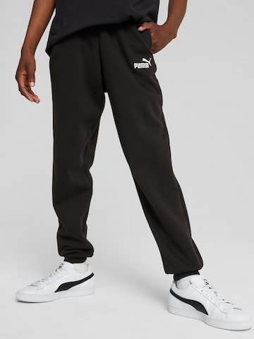 PUMA Tapered Broek 'ESS No. 1' in Zwart: voorkant