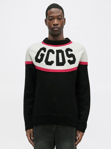 GCDS Sweter w kolorze czarny: przód