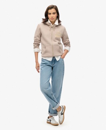 Superdry Sweatvest 'Luxe' in Beige