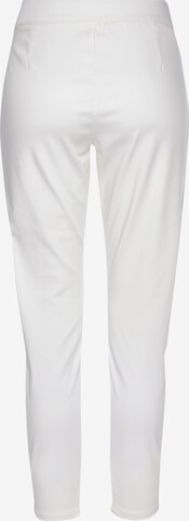 LASCANA Skinny Jeans pajkice | bela barva