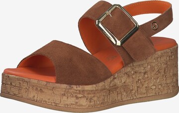 TAMARIS Sandals in Beige: front