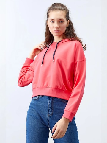 Tommy Life Sweatshirt in Roze: voorkant