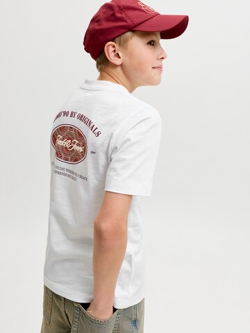 Jack & Jones Junior Majica 'JORCassis' | bela barva: sprednja stran