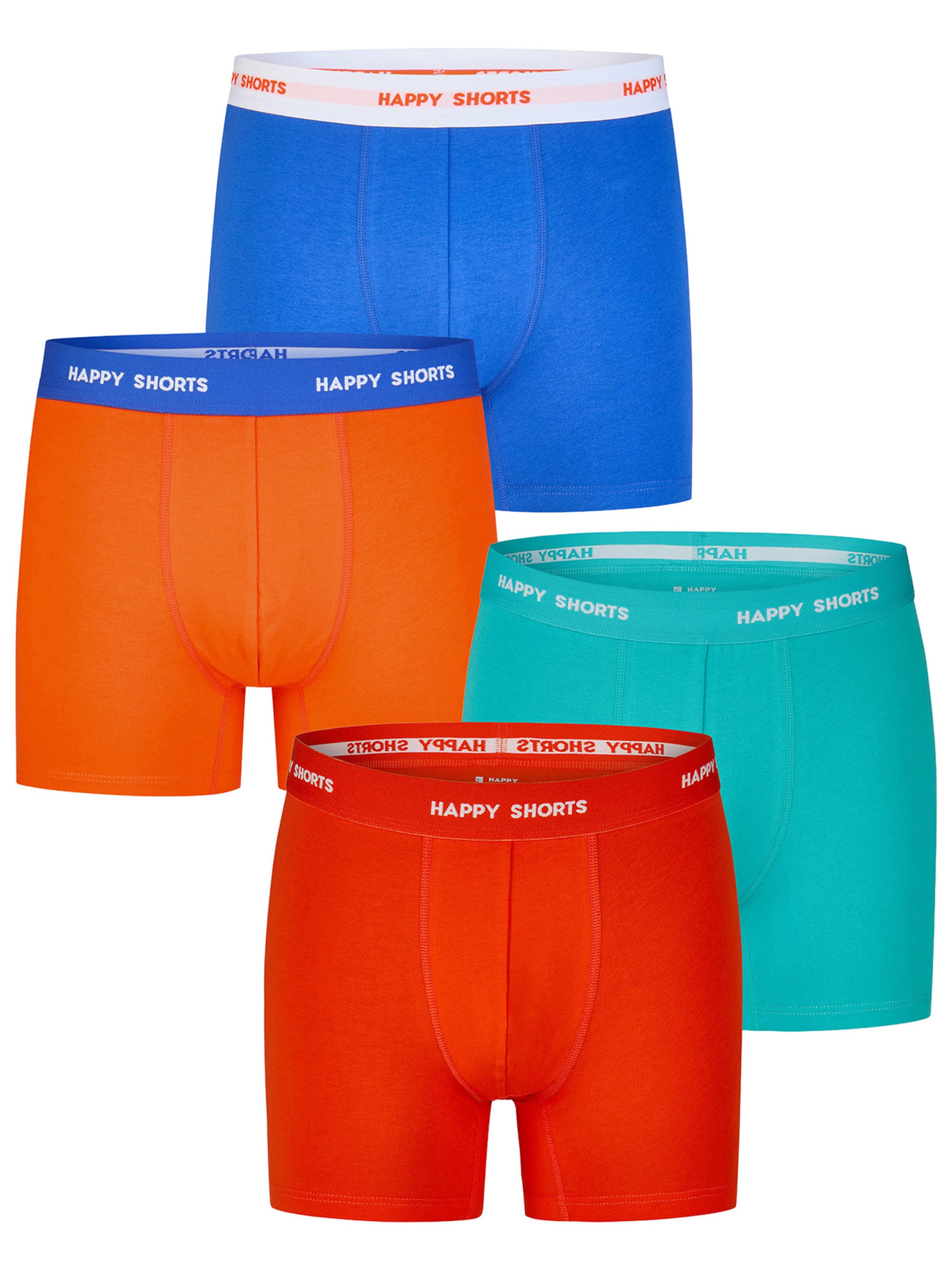 Boxers ' Colourful Print Sets ' Happy Shorts en bleu : devant