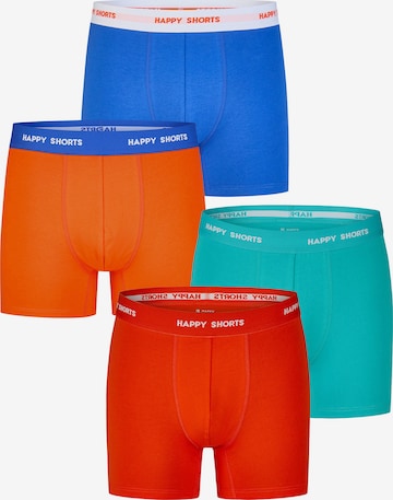 Boxers ' Colourful Print Sets ' Happy Shorts en bleu : devant