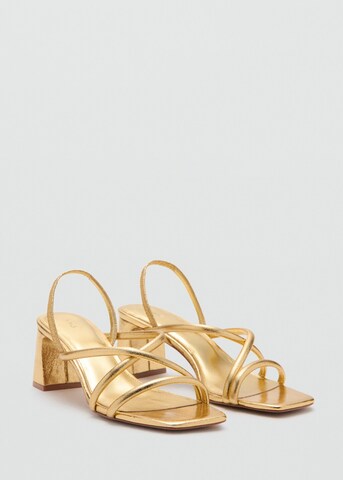 MANGO TEEN Sandals 'Capri' in Gold