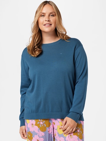 Pull-over Calvin Klein Curve en bleu : devant