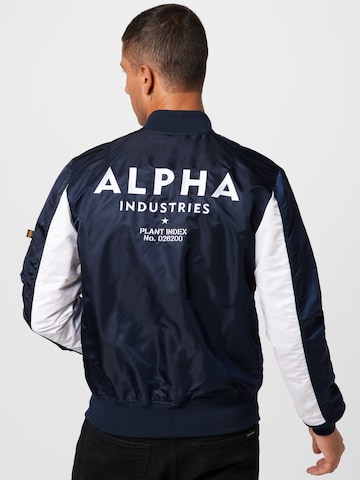 ALPHA INDUSTRIES Klasický střih Přechodná bunda – modrá