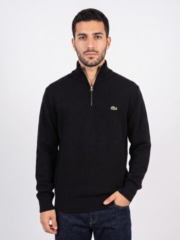 LACOSTE Knit cardigan 'AH3052-031' in Black