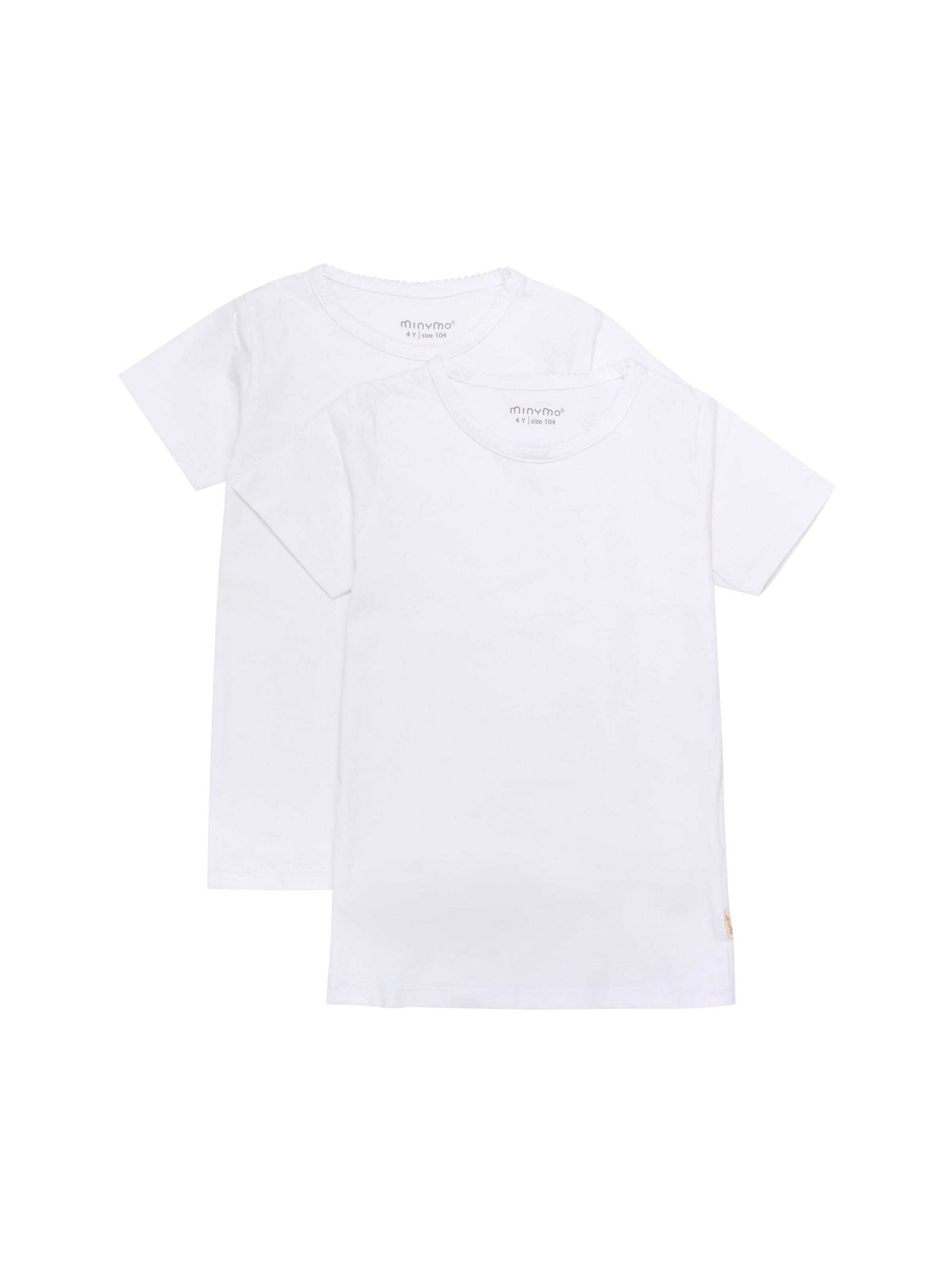 MINYMO - Camiseta 'Basic' en blanco: frente