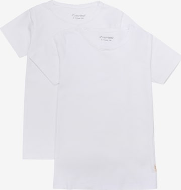 MINYMO - Camiseta 'Basic' en blanco: frente