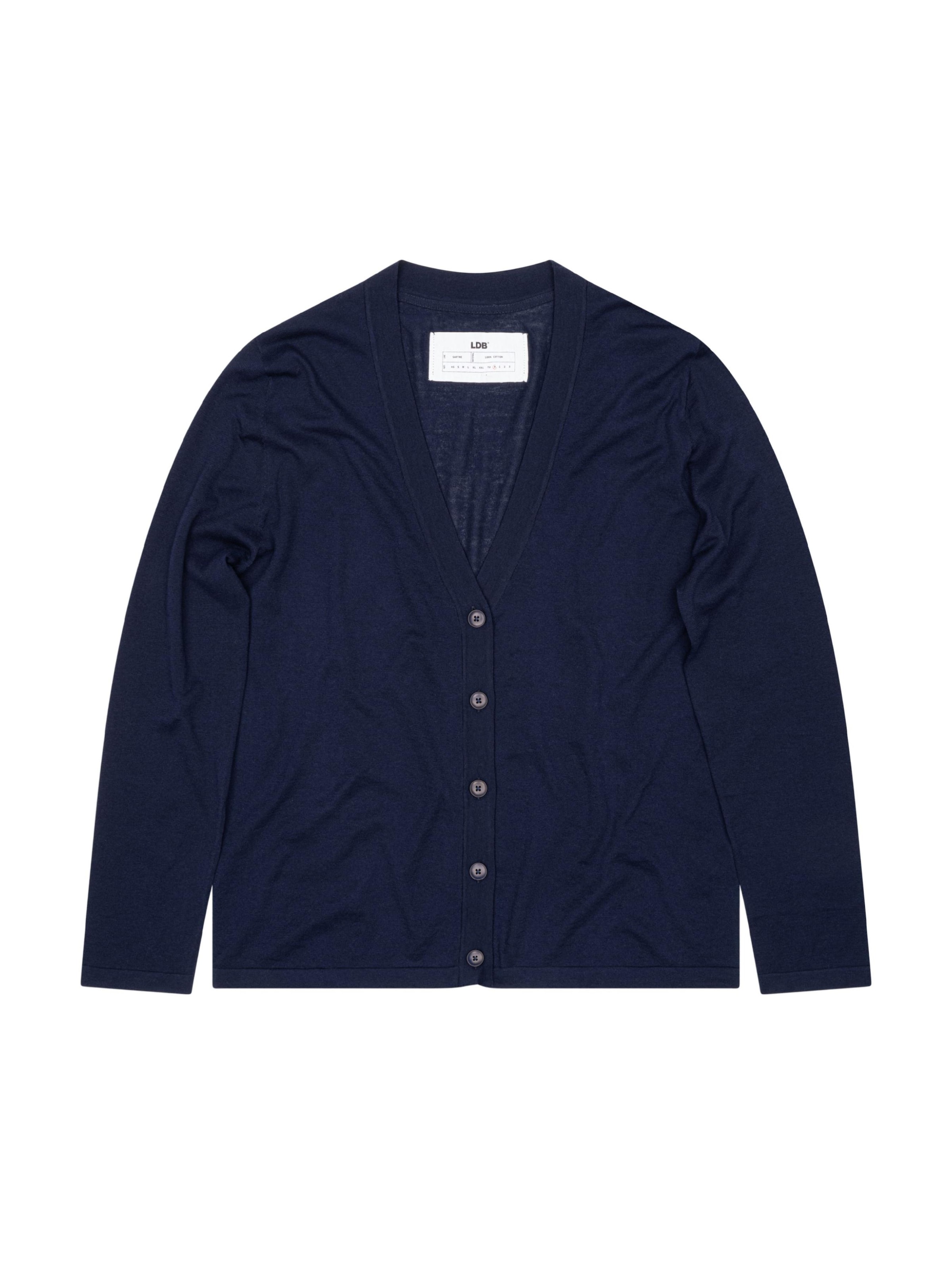 Cardigan 'Plume' LDB en bleu : devant