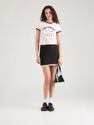 Juicy Couture Футболка 'The Arched Football Ringer' в Ярко-розовый