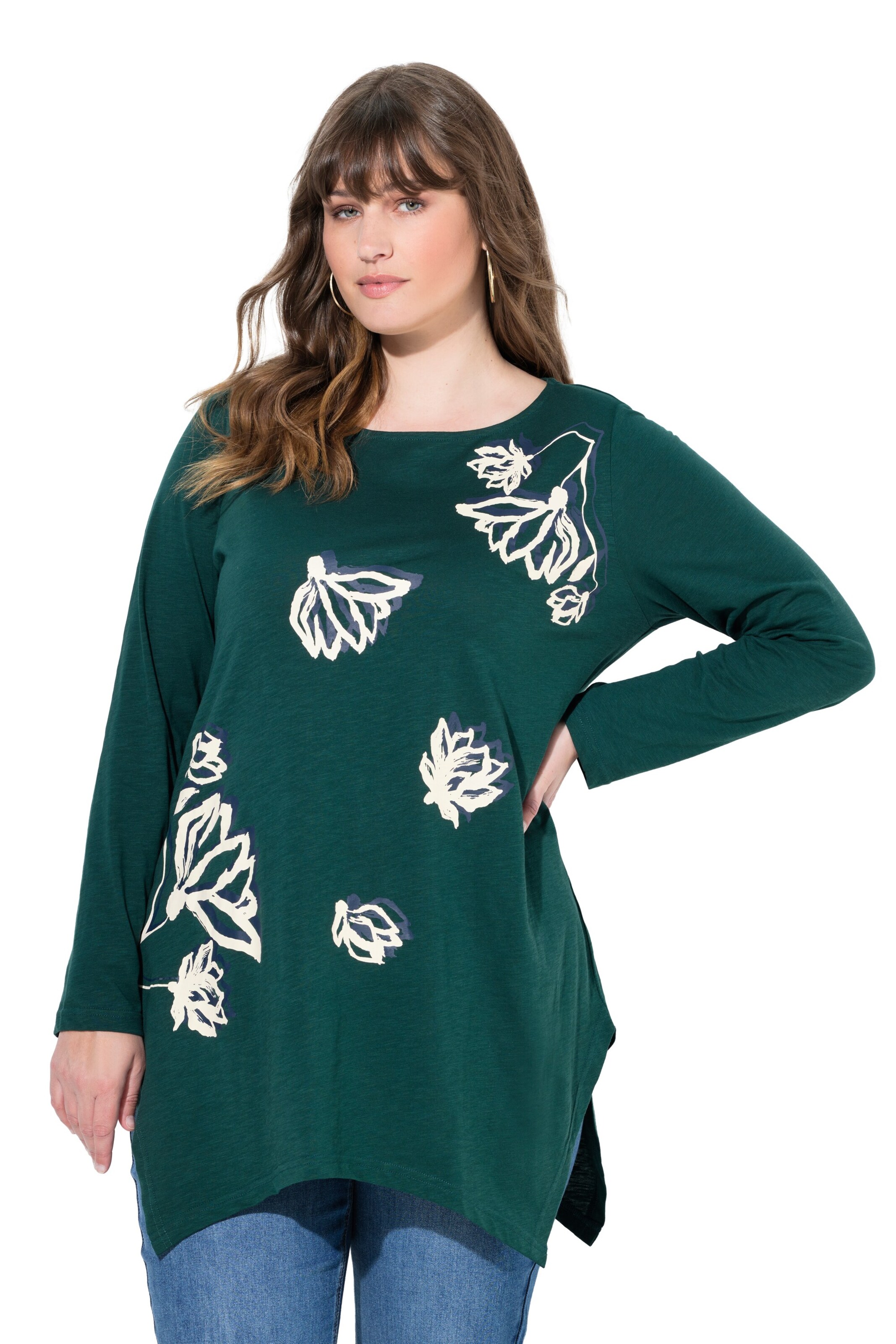 Ulla Popken Shirt in Grün: Vorderseite