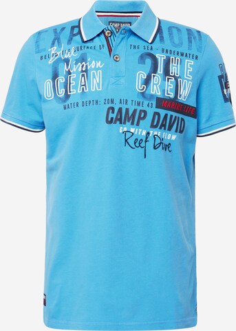 CAMP DAVID Poloshirt in Blau: predná strana