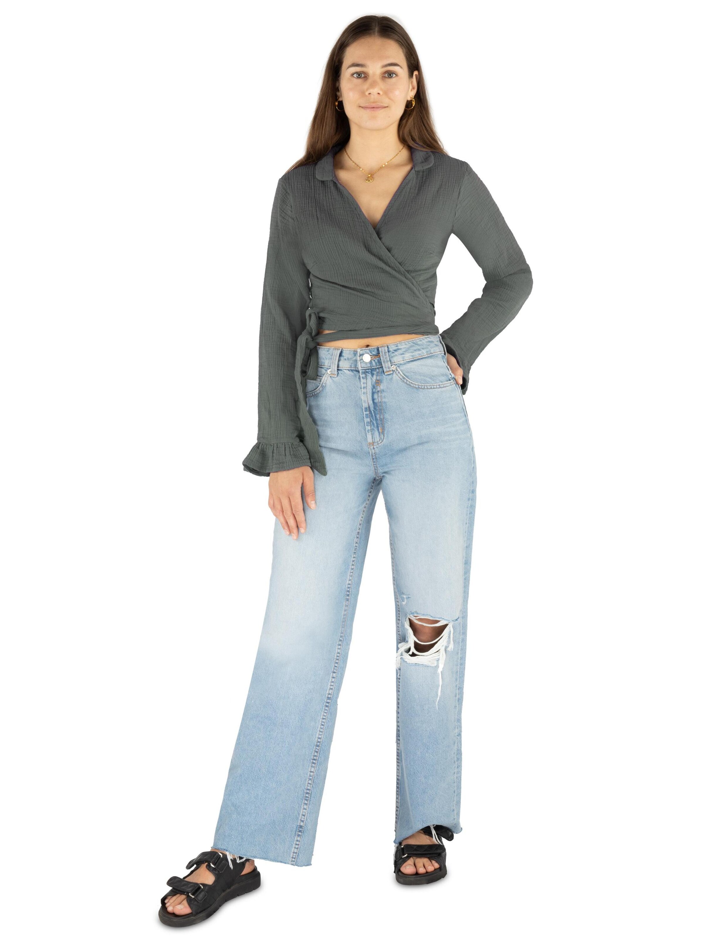 Janice Blouse ' Chalandri ' in Grijs