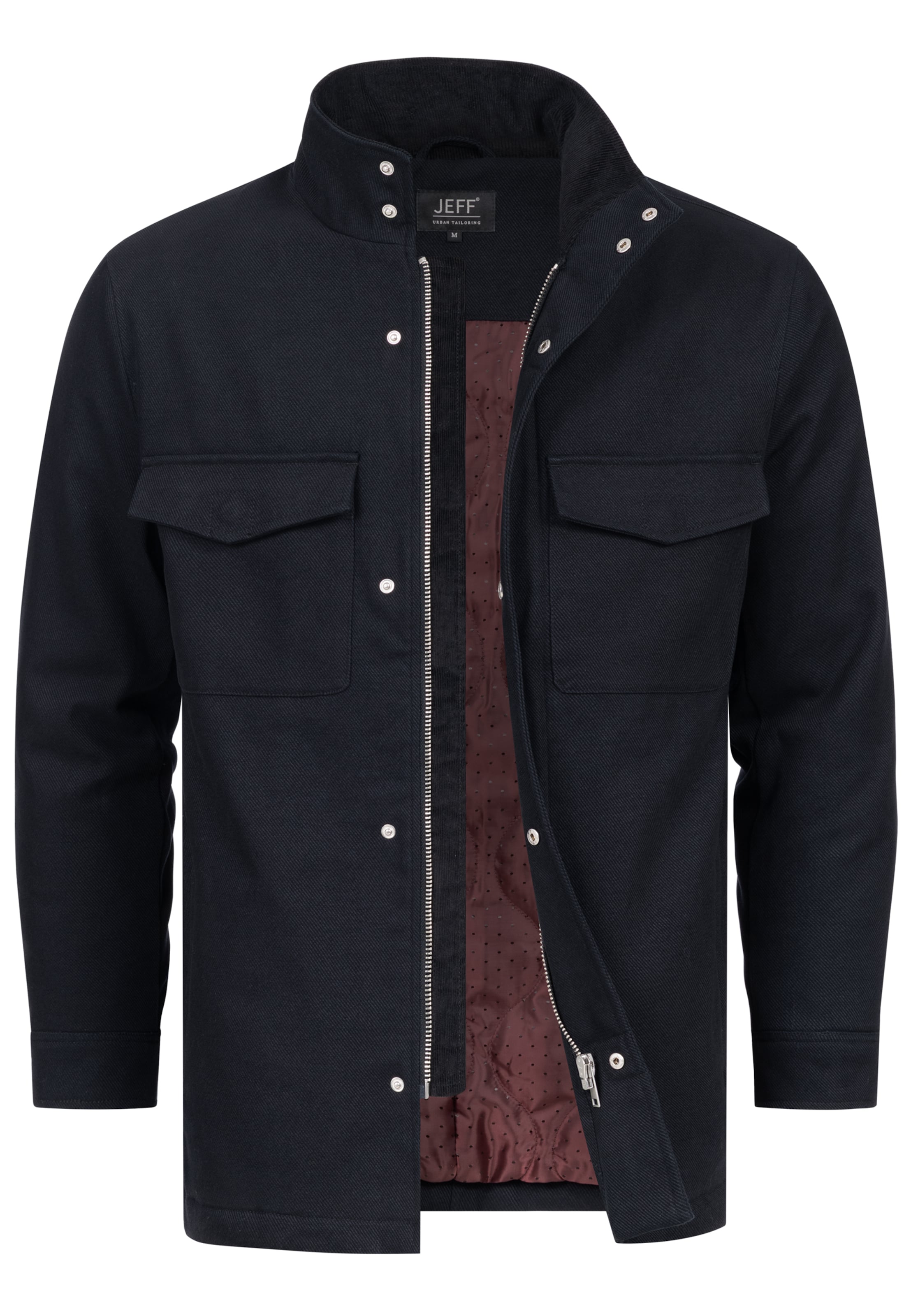 JEFF Übergangsjacke in Schwarz: Vorderseite