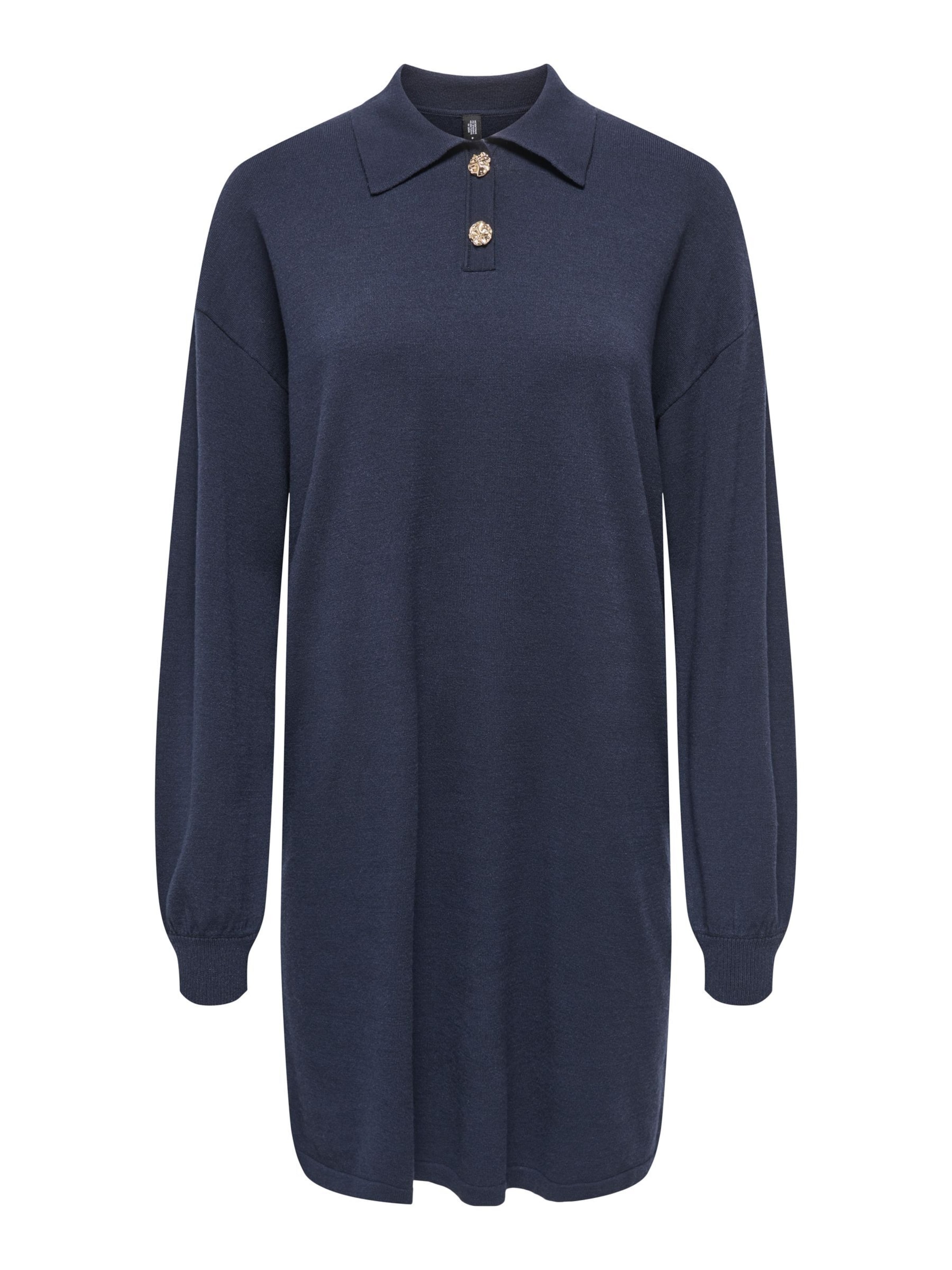 ONLY - Vestido de punto en azul: frente