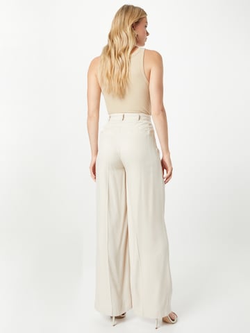 Gina Tricot Wide leg Bandplooibroek 'Leo' in Grijs