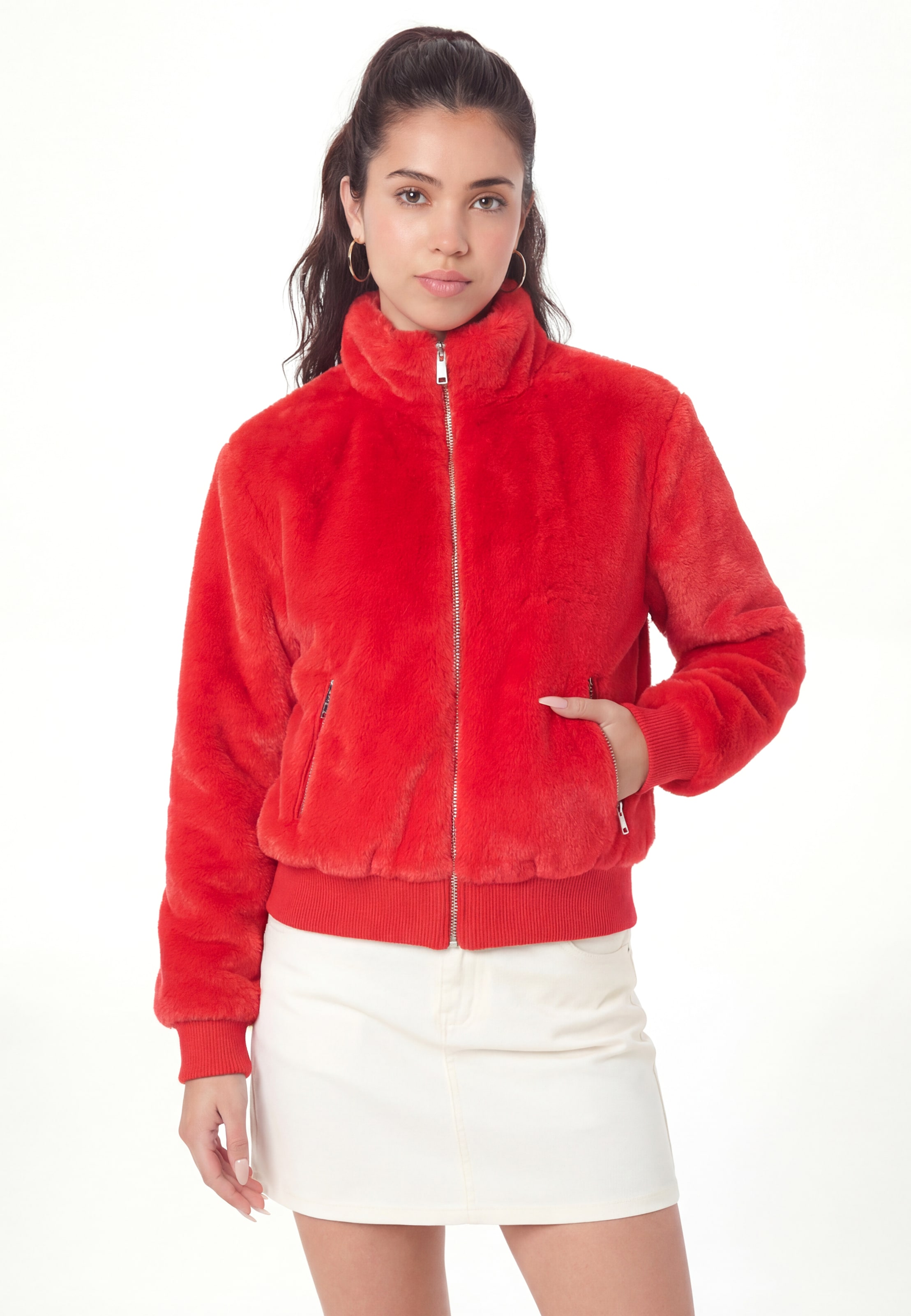 MIMO Winterjacke in Rot: Vorderseite