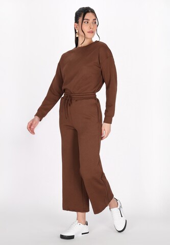 faina Athlsr - Loosefit Calças 'Fashion Look' em castanho