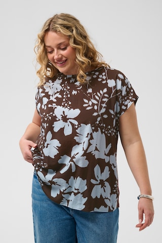 KAFFE CURVE Bluse in Braun