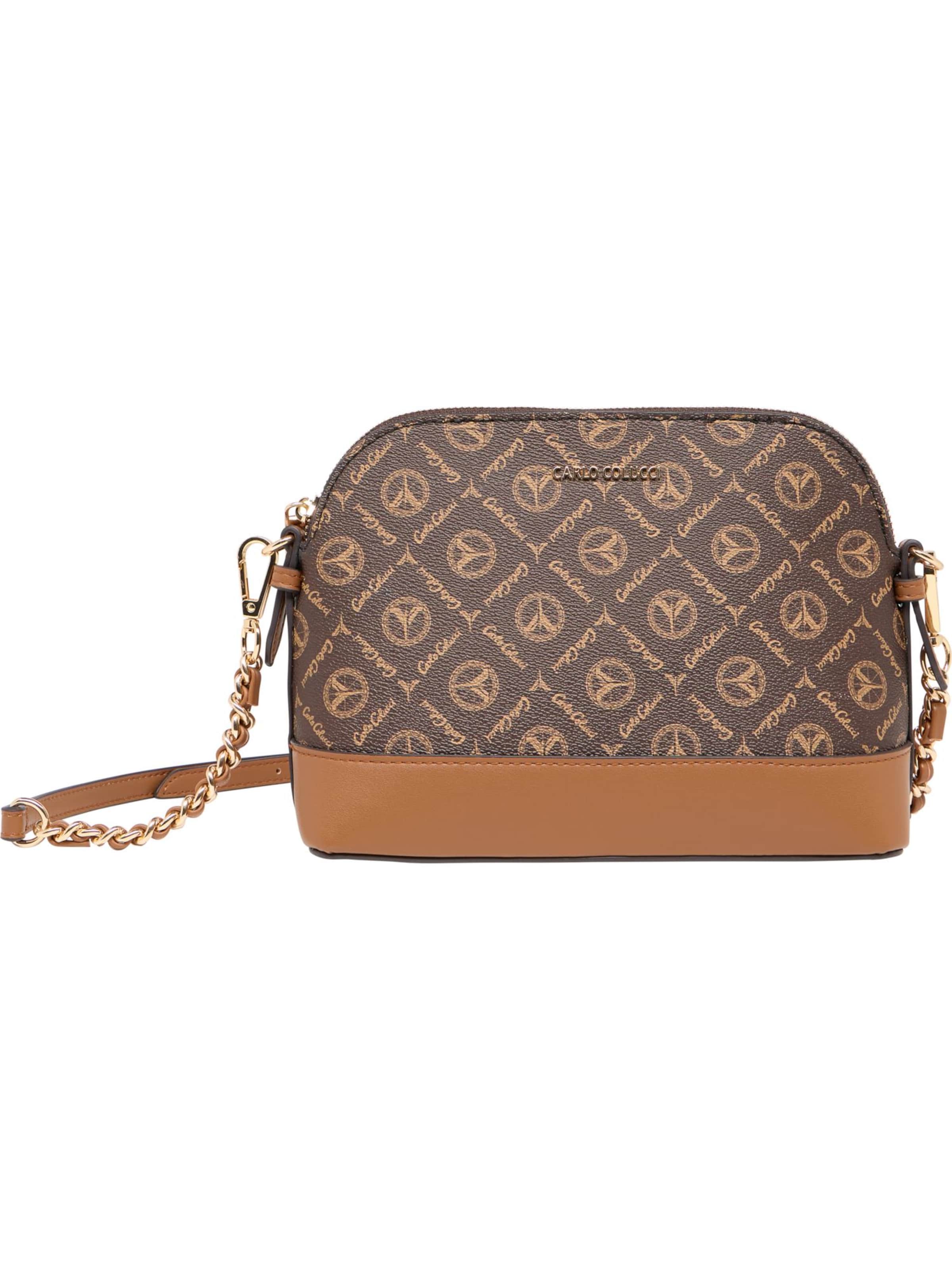 Carlo Colucci Schoudertas ' di Luca ' in Bruin: voorkant