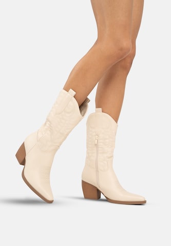 Stivale da cowboy di Elara in beige