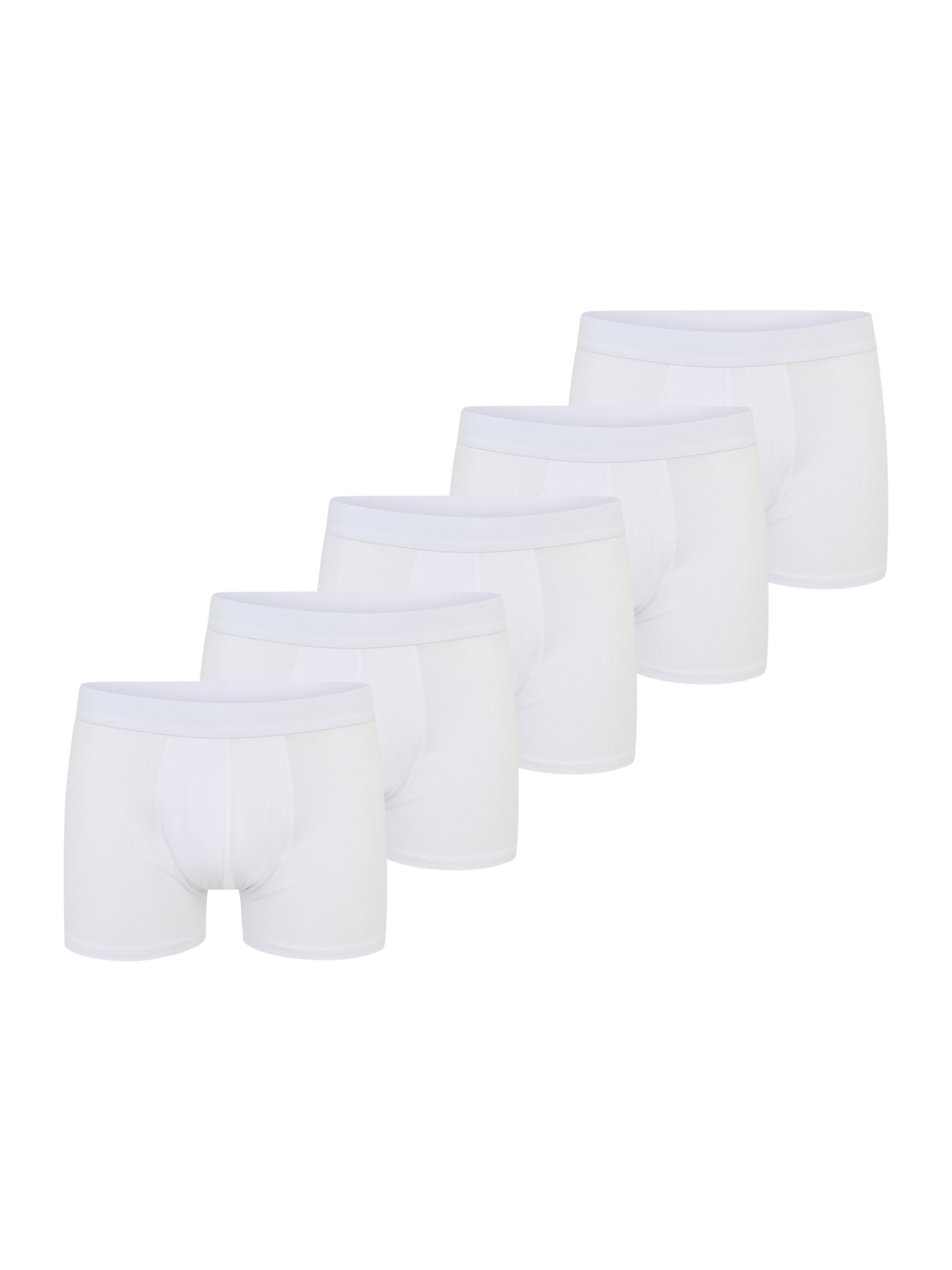 Urban Classics Boxerky 'Solid' – bílá: přední strana