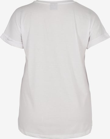 Zizzi - Camiseta 'Mkatja' en blanco