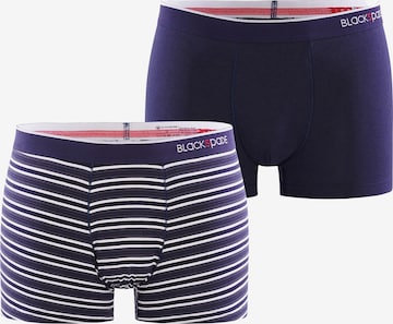 Blackspade Boxershorts ' Stripes ' in Blauw: voorkant