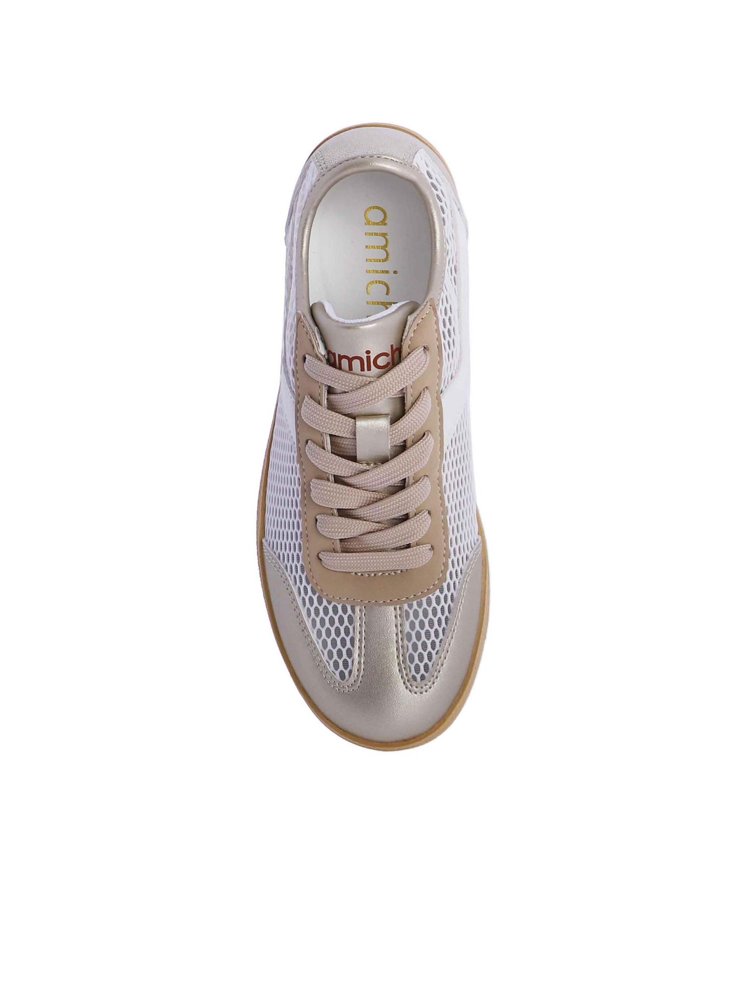 Amichi - Zapatillas deportivas bajas 'Zapatillas deportivas para mujer Nerea de malla y cierre de cordones' en plata