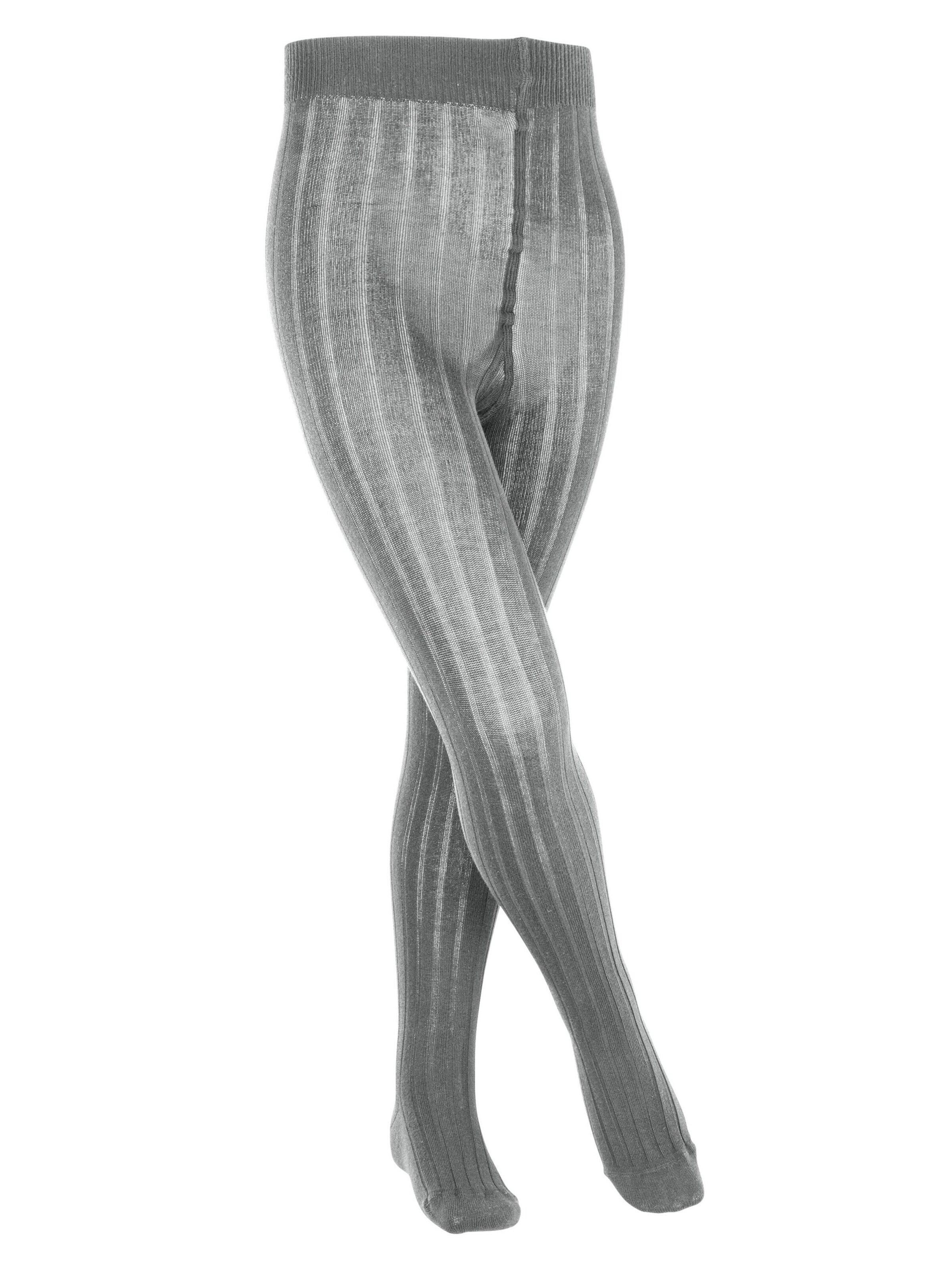 FALKE Strumpfhose 'Classic Rib'‌‌‌‌‌‌‌ in Grau: Vorderseite