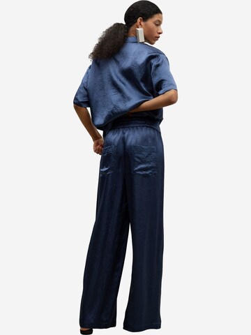 Wide Leg Pantalon Adolfo Dominguez en bleu