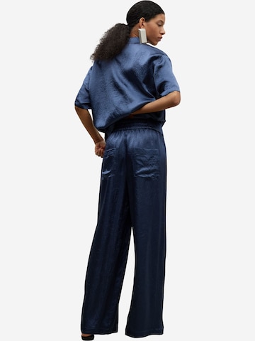Wide leg Pantaloni de la Adolfo Dominguez pe albastru