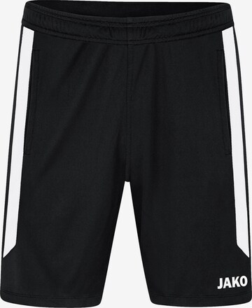 JAKO Regular Workout Pants in Black: front