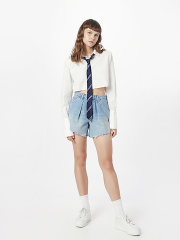 TOPSHOP Regularen Kavbojke | modra barva