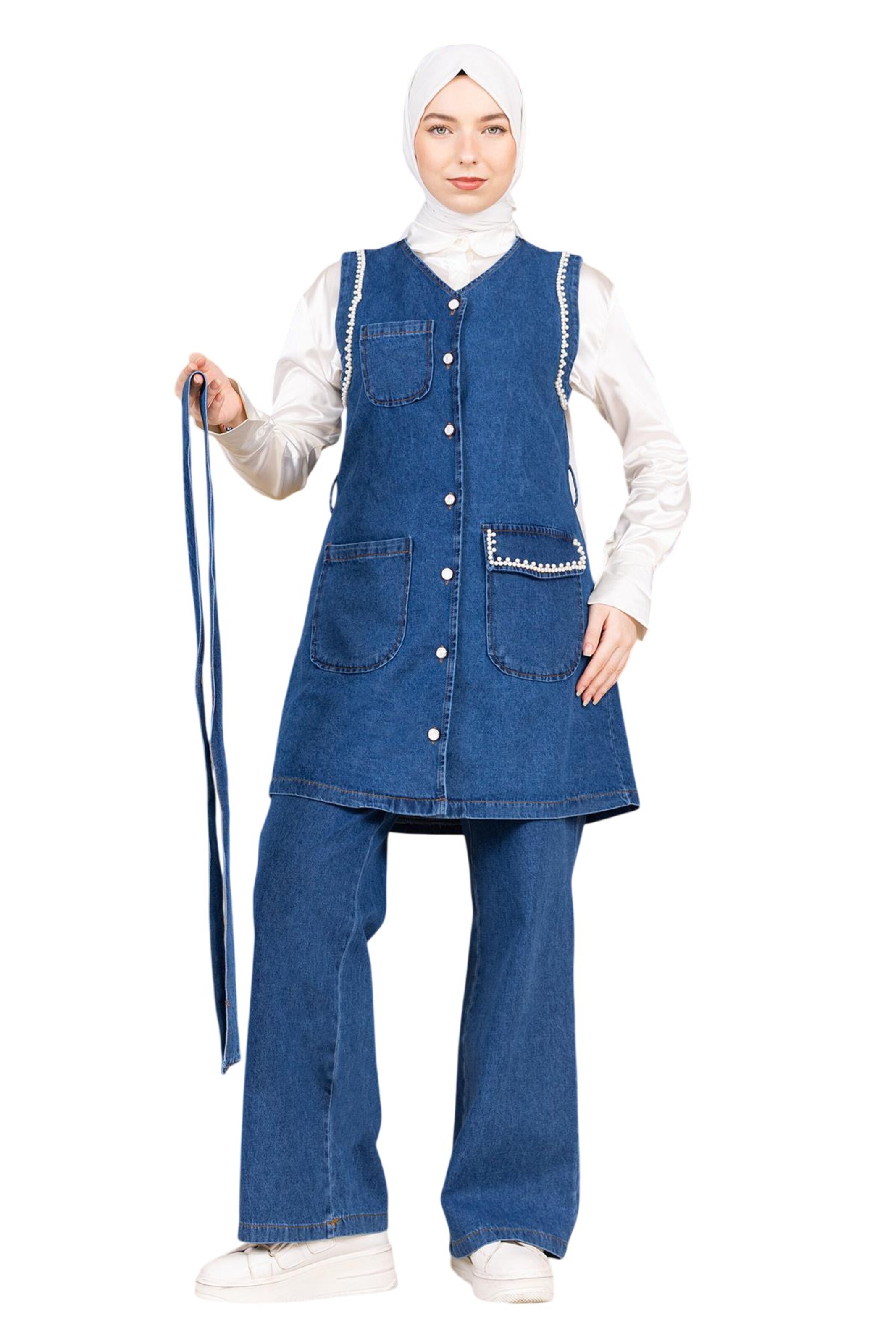 MODAMIHRAM Tunic in Blue