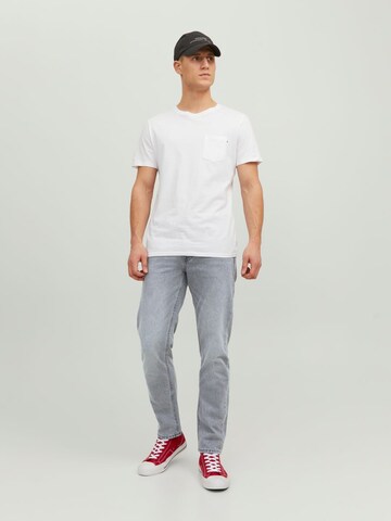 JACK & JONES Tapered Jeans 'Mike' in Grijs