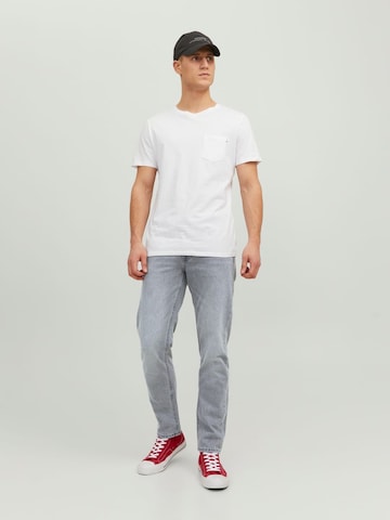 JACK & JONES Tapered Jeans 'Mike' in Grau