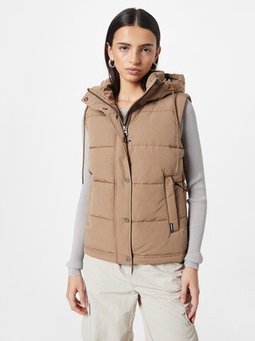 Superdry Weste 'Everest' in Braun: Vorderseite